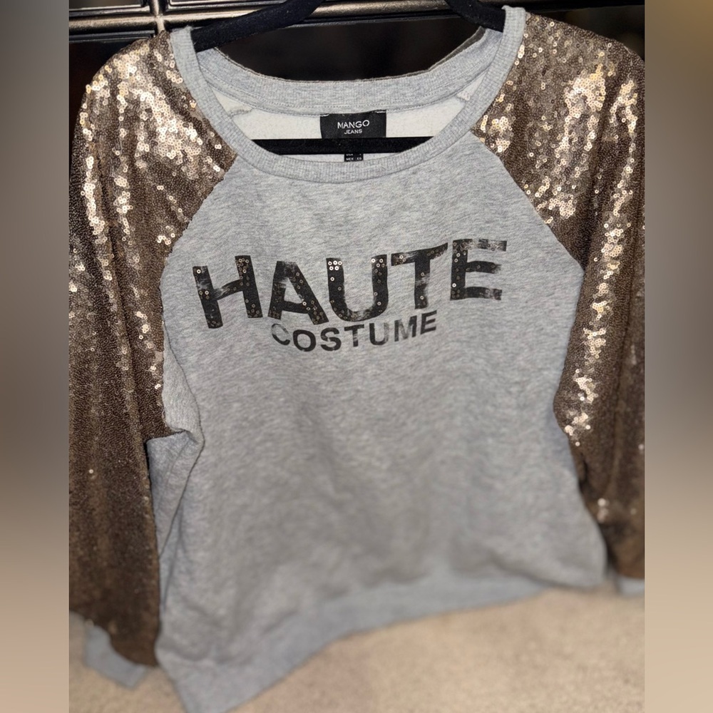 Mango Sequin Sweatshirt